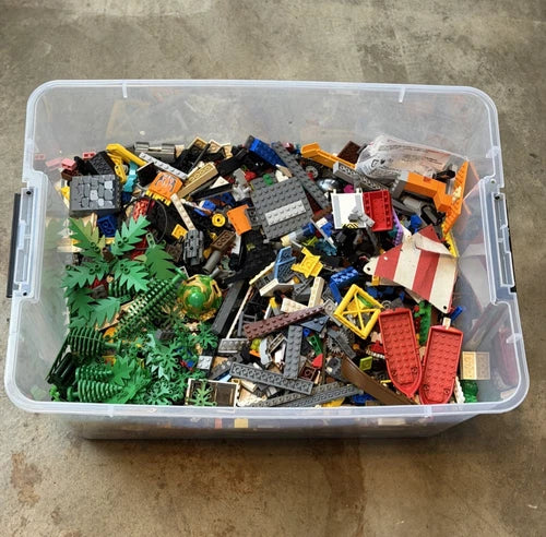 MEOW Vintage + Modern Bulk Lot 16lbs Random Mixed Batman Pirates NInjago Boats