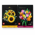 Lot of 2 LEGO Botanicals: Sunflower Bouquet (11502) & Tulip Bouquet (11501)