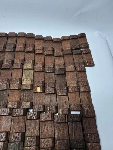 ​Vintage Halsam American Logs Wooden Toy Set Lot 176 Pcs Box Slide Cover 1940s