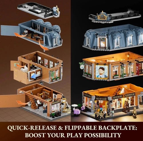 Lumibricks Funwhole Brand NEW Brick Art Gallery- With Light Kit Brick Set