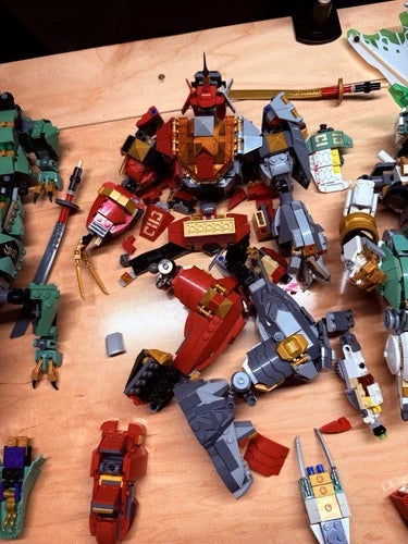 LEGO NINJAGO Bulk Parts Lot from NINJAGO Mechs And Dragons- Incomplete Sets