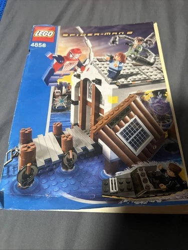 LEGO 4856 Spider-Man 2 Doc Ock's Hideout Vintage set 99% No Minifigures READ