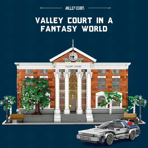 Back To The Future Courthouse & Delorean Time Machine 4269 PCS Building Blocks