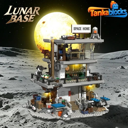 MOC Lunar Base Technic building blocks 1750 pcs movies Birthday Toy gift