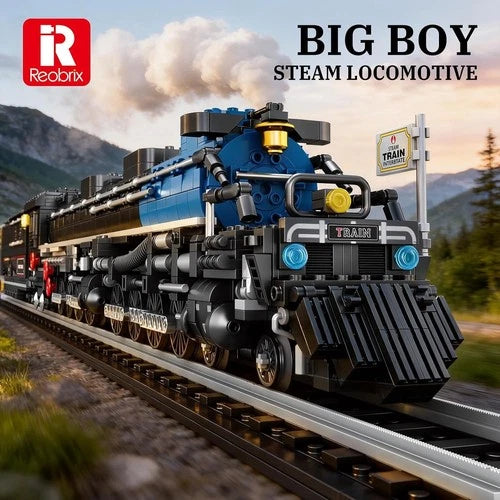 Big Boy Steam Locomotive Train Building Block Set for Adult 2947PCS 66805, Ste