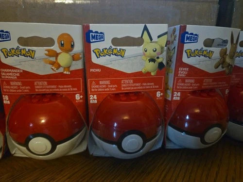 ☆NEW Lot Of 13 Pokemon Mega Blocks Ball _ All Different (NJ)