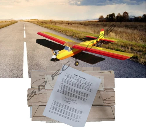 Senior Telemaster 76" Wingspan RC Plane Airplane Laser Cut Balsa Ply Short Kit