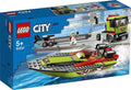 Lego City 60254 RACE BOAT TRANSPORTER New Sealed