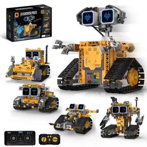 Sciencow STEM Robot Building Kit, 5-in-1 Remote Control Building Toys Kit,Chi...
