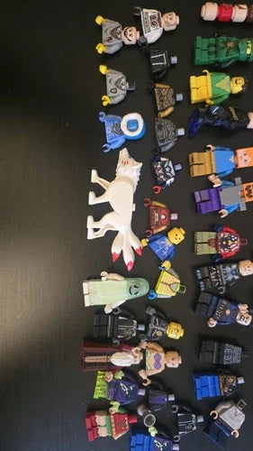 LEGO Minifigures Bulk Lot Mixed Characters Accessories Weapons Minecraft Wolf