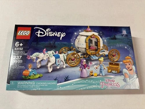 LEGO Disney Princess: Cinderella's Royal Carriage (43192) New