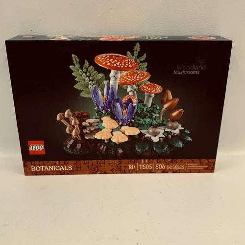 New LEGO Botanicals Woodland Mushrooms 11505 Building Set 806 Pcs