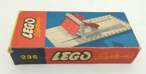 LEGO 235 Garage Plate and Door BOX ONLY ORIGINAL BOX Gate from 1958 50s Vintage Retro 1:87