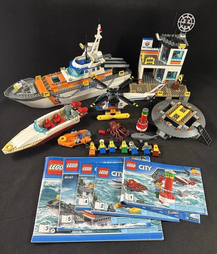 LEGO City Coast Guard Head Quarters #60167 Used Complete With Manuals