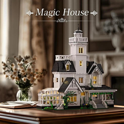 Magic House Building Set with LED Light, Owens House Blocks Toy Creator Archit