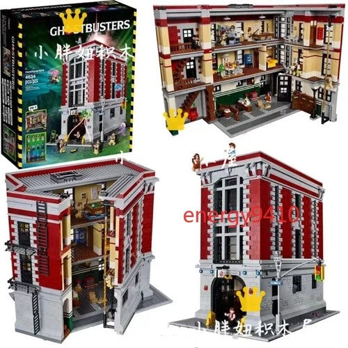 4905 PCS Ghostbusters Firehouse Headquarters Building Block Set Halloween Gifts
