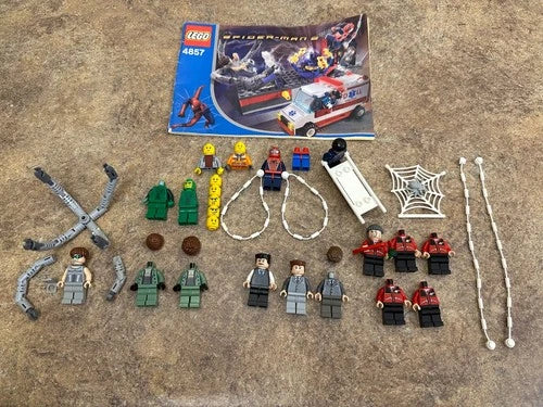 Lego Spider-Man 1 2 4857 4858 Spd028 Spd016 Spd006 Spd022 Spd017 Minifigures lot