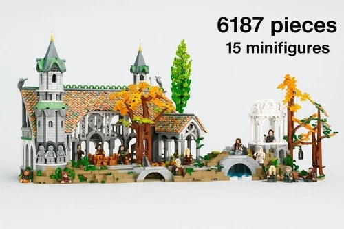 Lord of Rings Rivendell Castle Building Blocks Generic Set 6167 pcs NO BOX