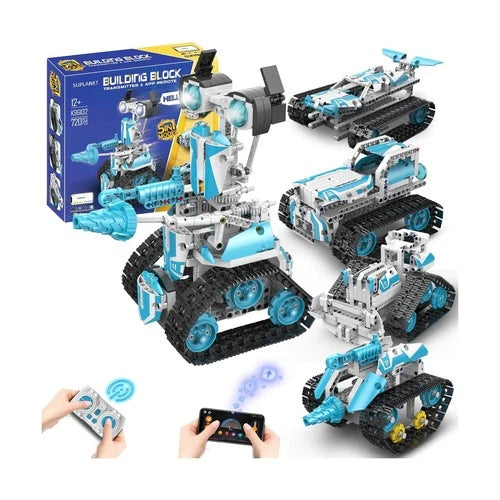Robot Building Kit with Remote Control STEM Gift for Boys Age 8-12