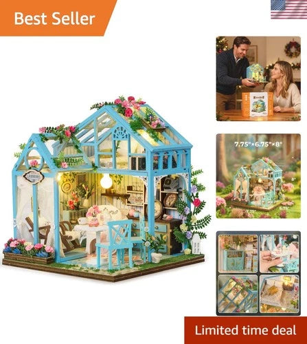 DIY Miniature House Kit, Mini House Building Kit for Adults, Model Craft Kits...
