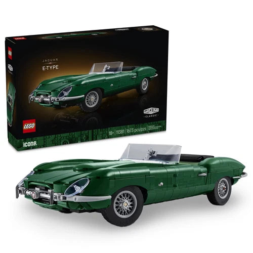 LEGO Icons Jaguar E-Type - Car Building Set for Adults, Ages 18+ - Home Office,