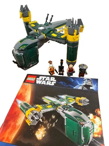 LEGO Star Wars Bounty Hunter Assault Gunship & Minifigures 99% Complete 7930