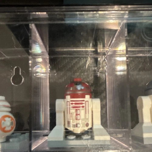 LEGO Star Wars Droid Minifigure Lot R2-D2 BB-8 C-3PO Display Case