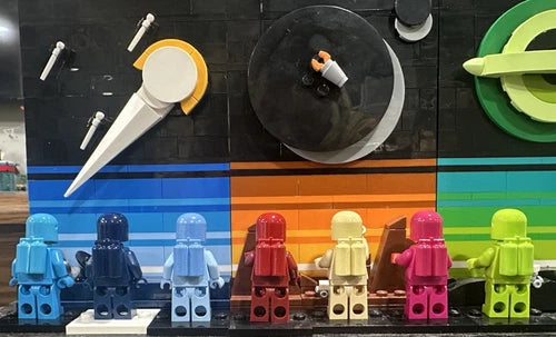 LEGO Classic Spaceman Lot Of 7 Custom New Colors (read desc) UV PRINT