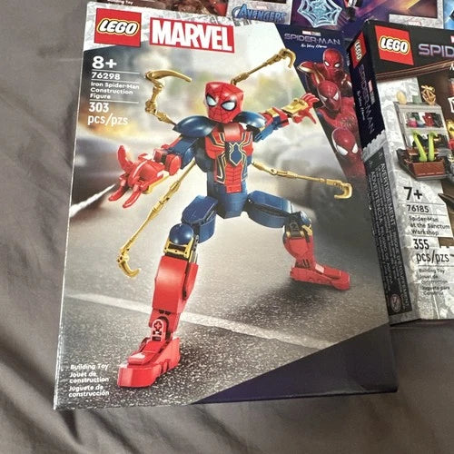 4 lego spiderman sets 66671 66635 76298 & 76185 Marvel Avengers
