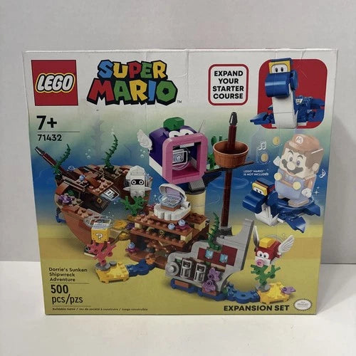 LEGO Super Mario Dorrie's Sunken Shipwreck Adventure Expansion Set 71432 NIB