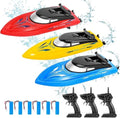 3PACK Remote Control Rc Boat for Kids, 2.4Ghz Control, Whole Body Waterproof, 6