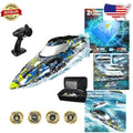 Fast RC Boat 32 KPH Camouflage Waterproof Suitcase, 40 Min Runtime