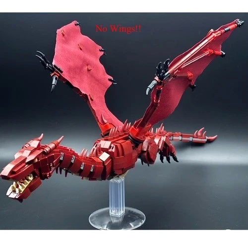 MOC-220038 Dark Red Dragon with Full Articulation Main Antagonist 806 Parts