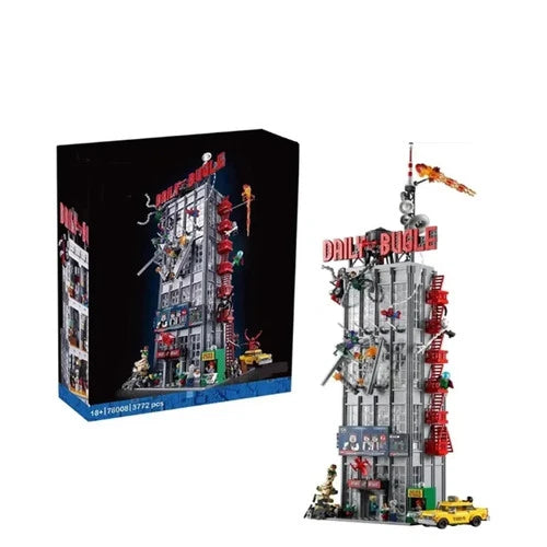 NEW 3772 Marvel Daily Bugle Building Block Set W/ FIGS FREE SHIPING