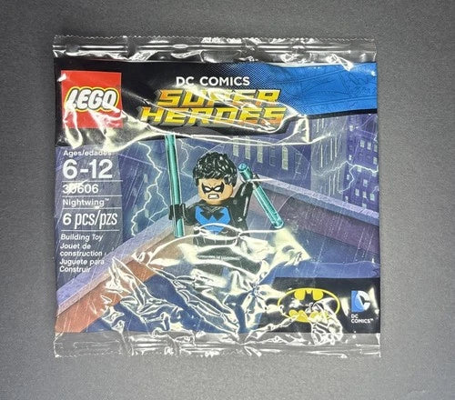 MEOW 30606 Nightwing Polybag Batman Movie (2017)- Factory Sealed, Retired Set