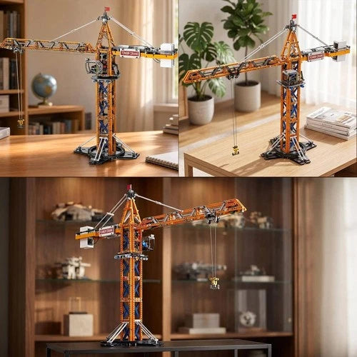 New Reobrix Tower Crane 22013 Remote Control Building Block Model 14+ 1176pcs
