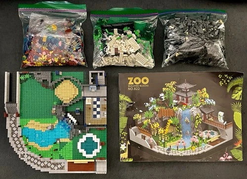 LHCX Zoo Building Blocks #822 - Zoo Set With Animals! 5000 pcs Lego-Like Toy 8+!