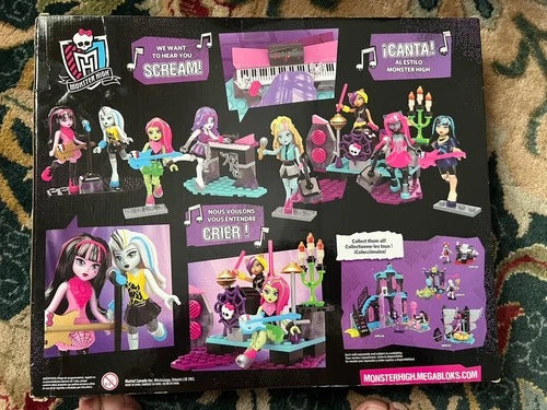 Mega Bloks Monster High Glam Ghoul Band Building Kit Brand NIB Draculaura Cleo +