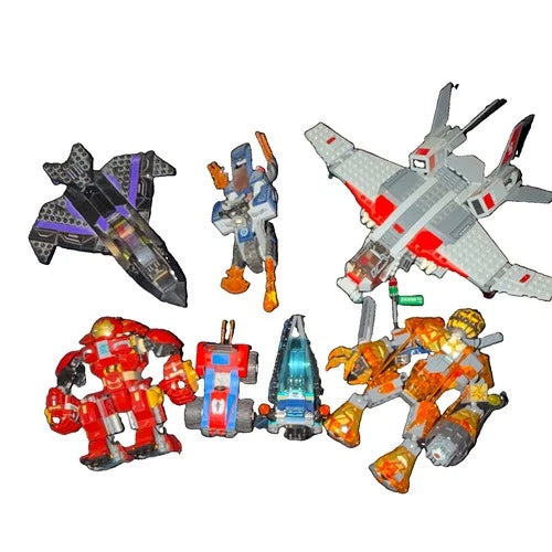 LEGO Marvel Super Heroes Lot Iron Man Spider-Man Thanos Vehicles & Mech Builds