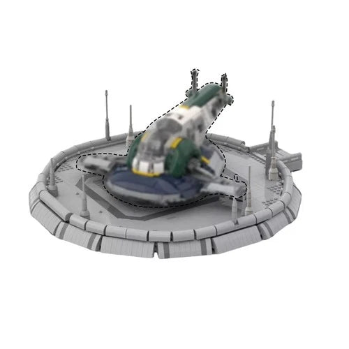 MOC Landing Platform Compatible with 75060 Slave 1 & 75021 Republic Gunship Set