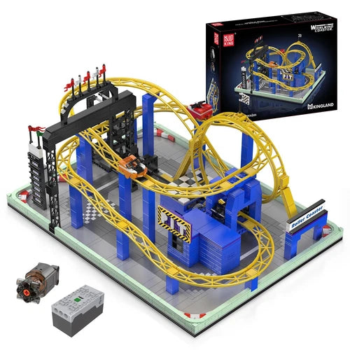 Mould King 11020 Spinning Roller Coaster Park Collectibles Building Block Toy