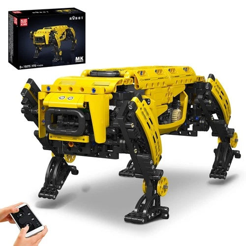 Mould King 15075 RC App‑Programmable Four‑Legged Robot Dog Building Blocks Set