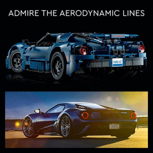 MEOW Technic 2022 Ford GT 42154 Car Model Kit for Adults to Build, 1:12 Scale