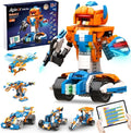 Robot X Robot Building Kit, 12-In-1 Programmable APP Remote Control RC Car, STEM