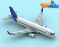 MOC Airbus A320 NEO factory paint DIY Model building blocks Toys Christmas gift