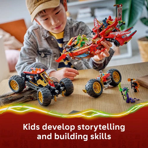 MEOW NINJAGO Land Bounty - Building Toy for Boys & Girls, Ages 9+ - Off-Road Bug