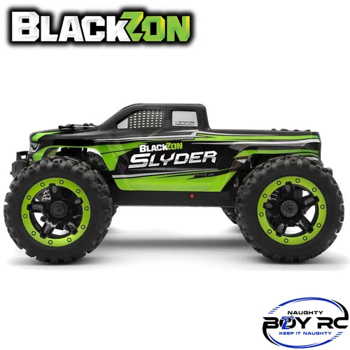 Blackzon Slyder MT 1/16 4WD Electric Monster Truck RTR Brushed Green RC Car