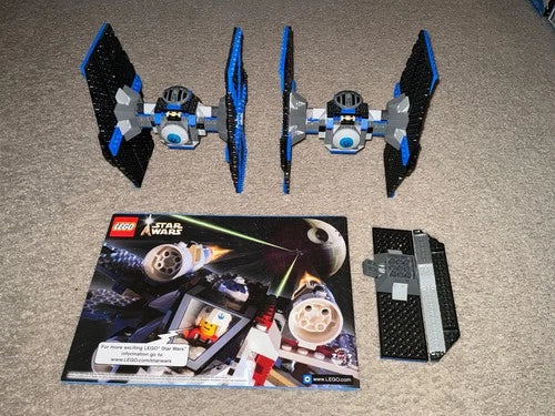 LEGO STAR WARS 10131 TIE FIGHTER COLLECTION 2 Ships + Pilots Retired Loose AS IS