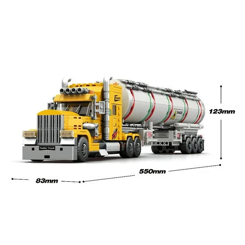 OIL TANK TRUCK Technic Building Blocks Decor set toys christmas gift 1119 pcs