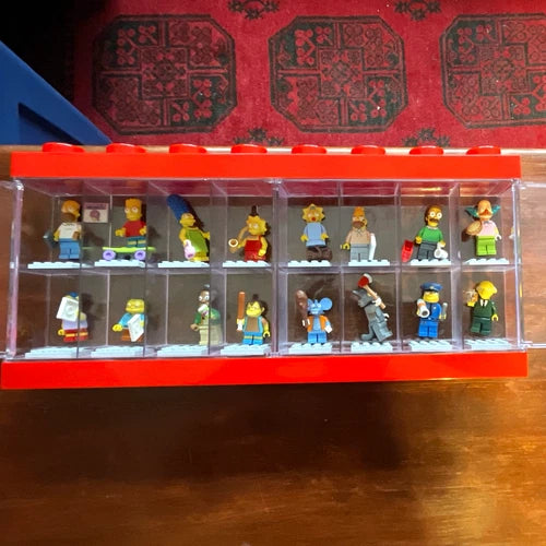 LEGO The Simpsons Minifigures Series 1-never played with display case-MINT!!!!!!